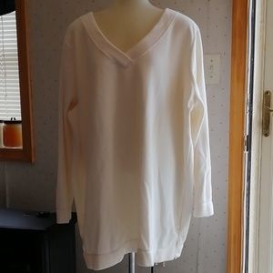 Women's plus - 2X, long sleeve fleece tunic